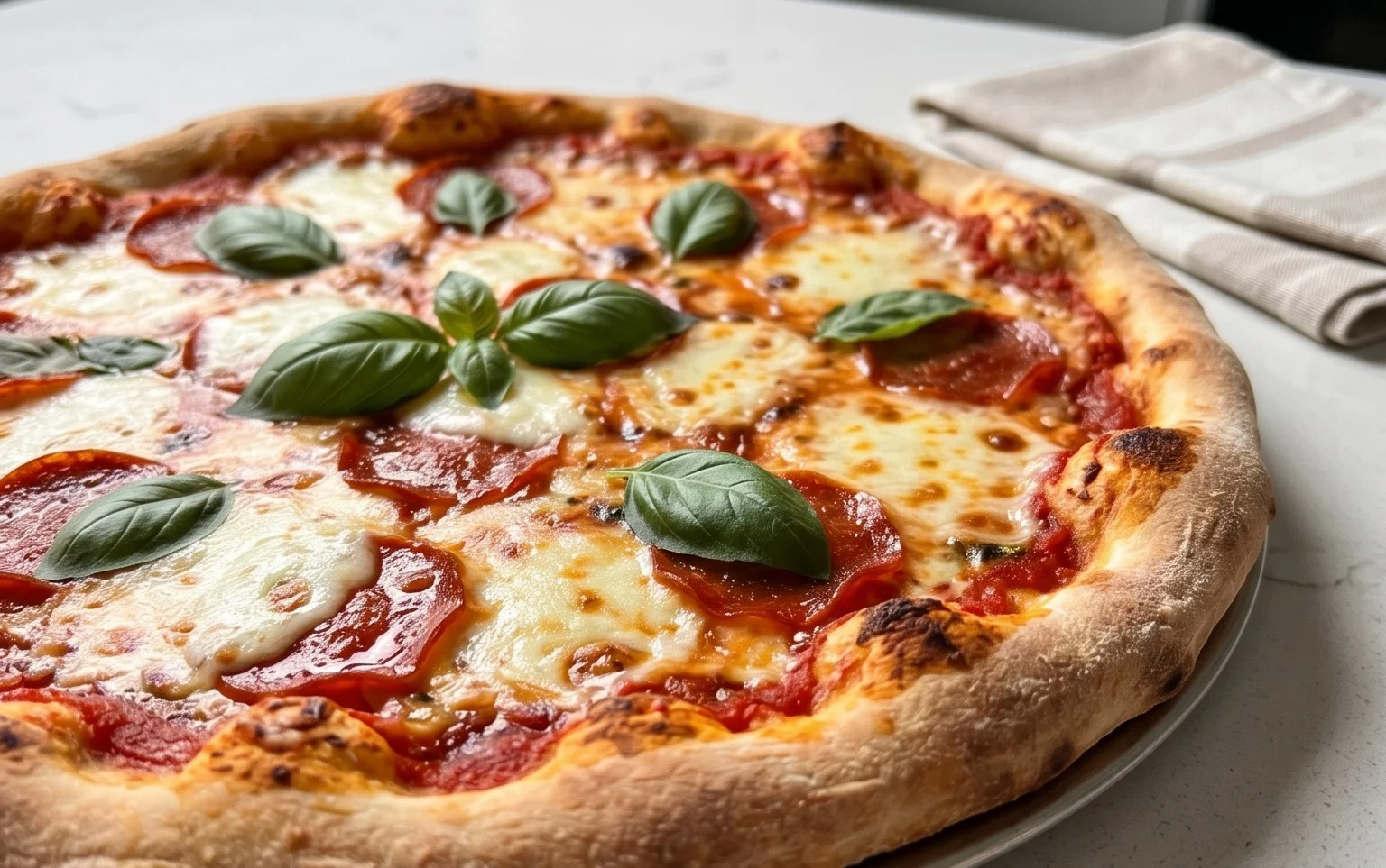 An excellent No Yeast Pizza Dough - quick easy homemade pizza!