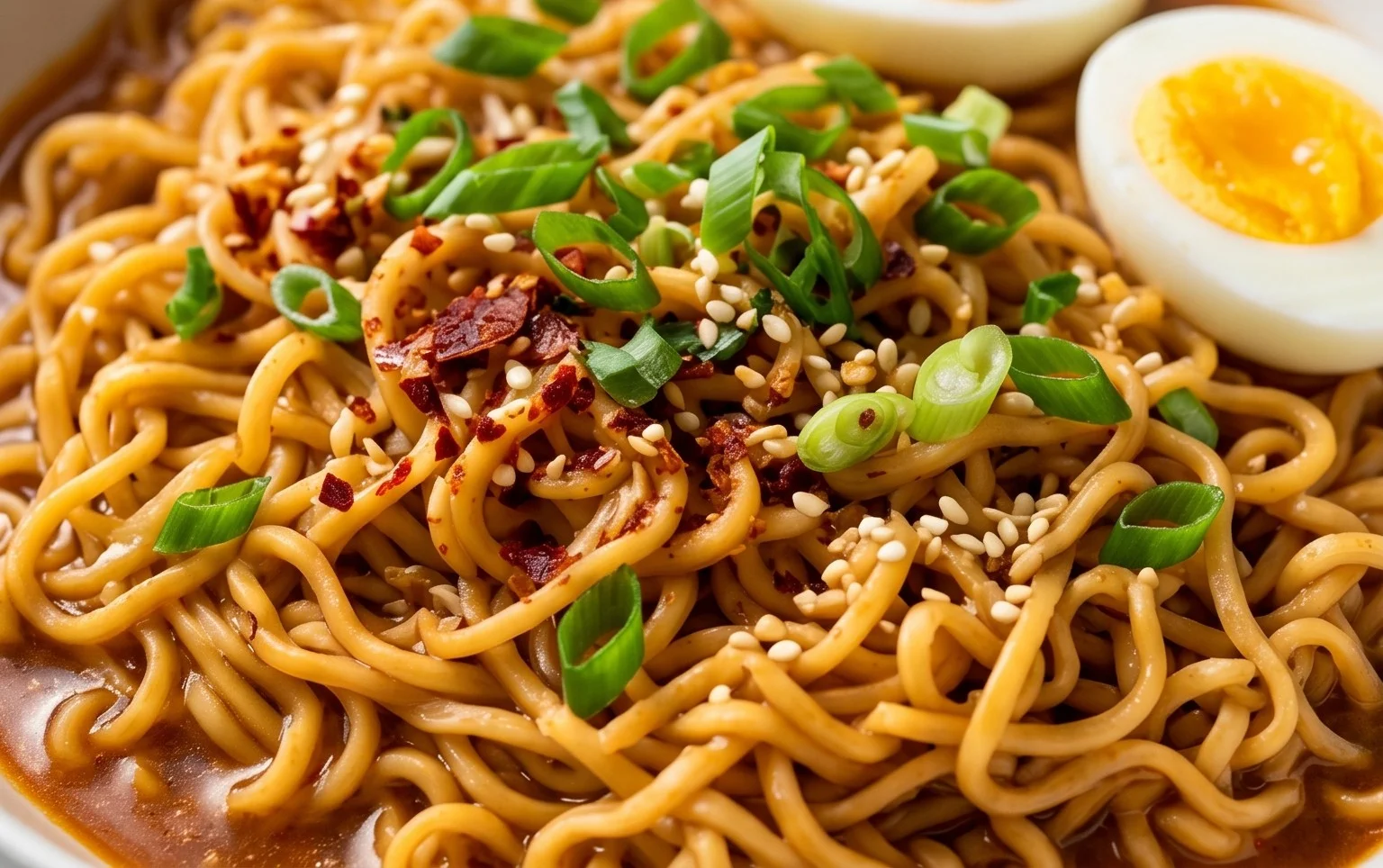 Easy Saucy Ramen Noodles
