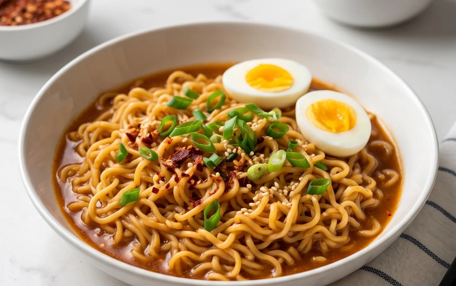 Easy Saucy Ramen Noodles