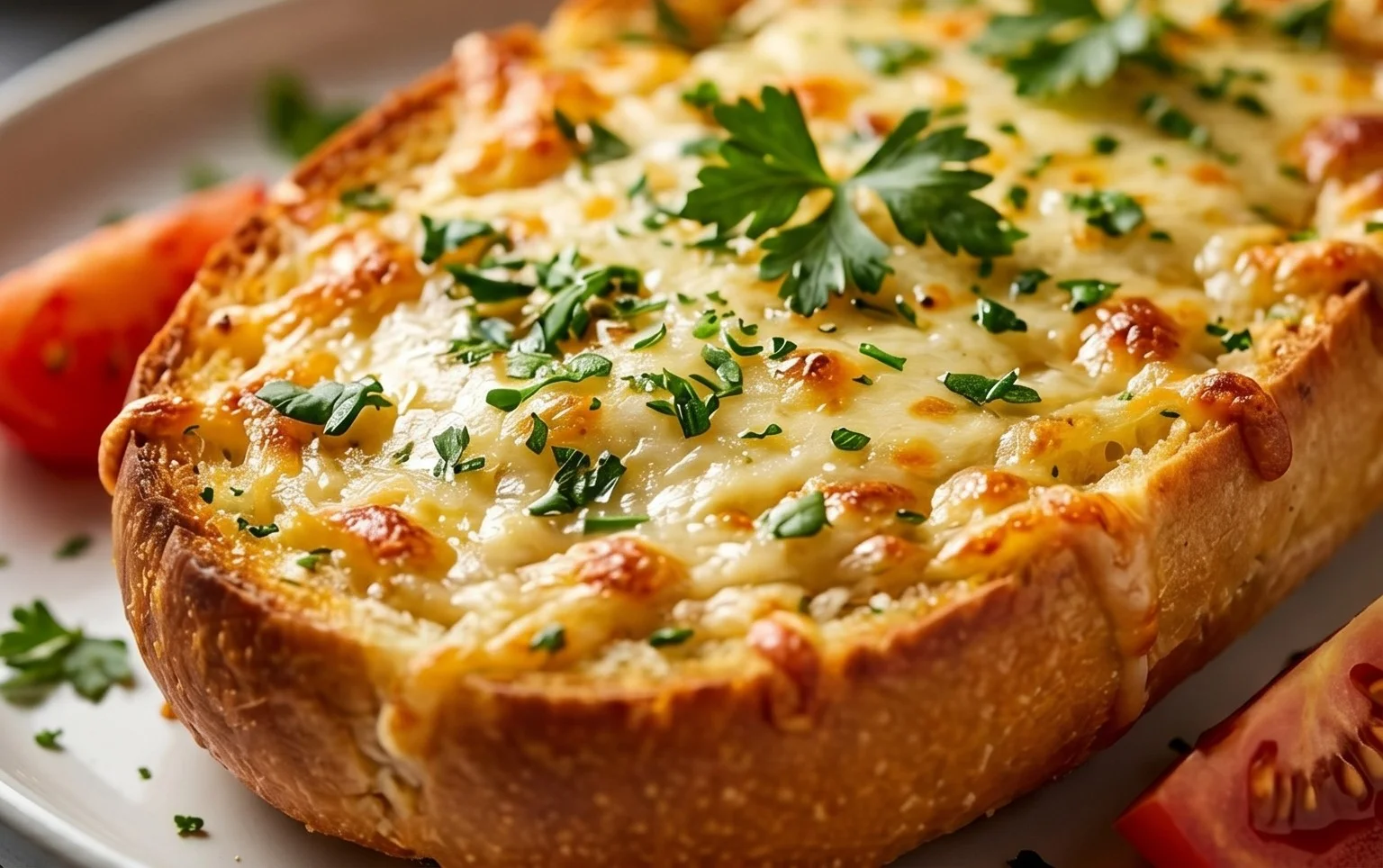 BEST CHEESY GARLIC BREAD RECIPE