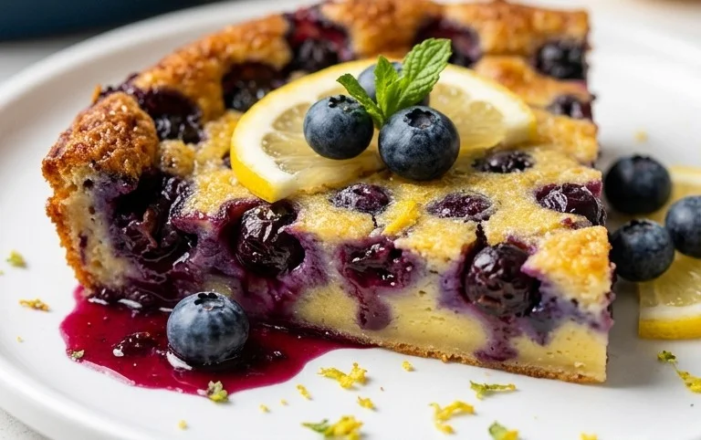 Lemon Blueberry Clafoutis