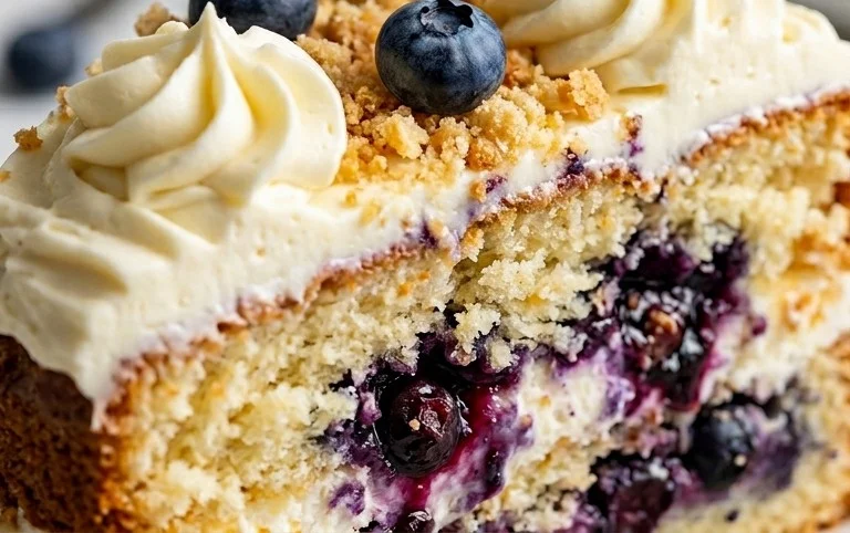 Nova Scotia Blueberry Cream Cake
