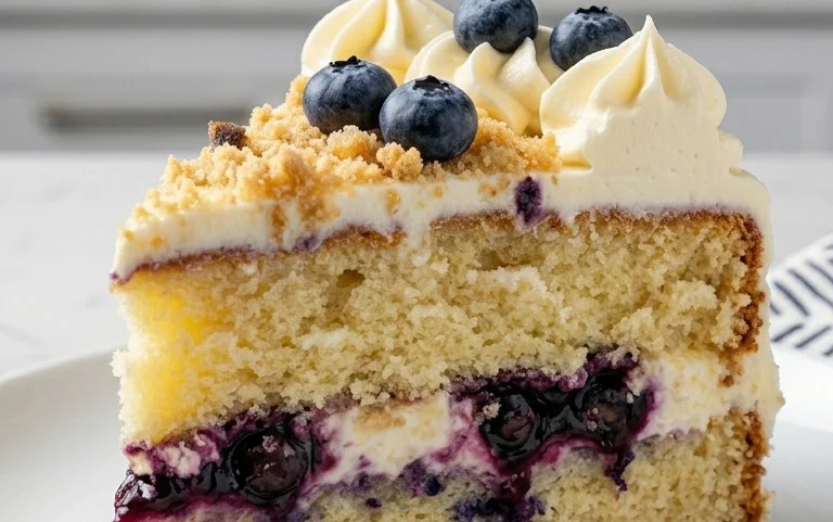 Nova Scotia Blueberry Cream Cake