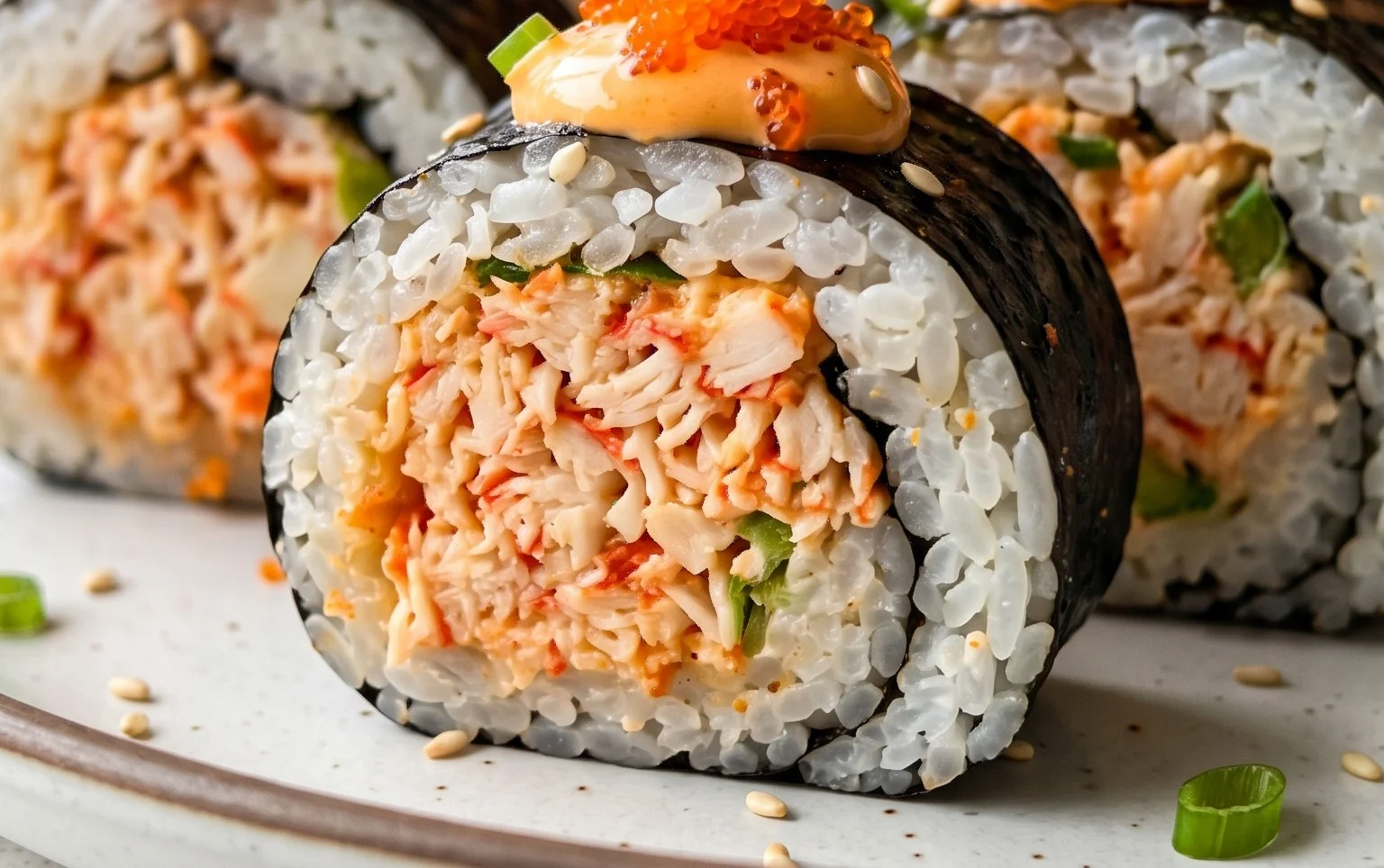 Kani Sushi (Spicy Crab Roll)