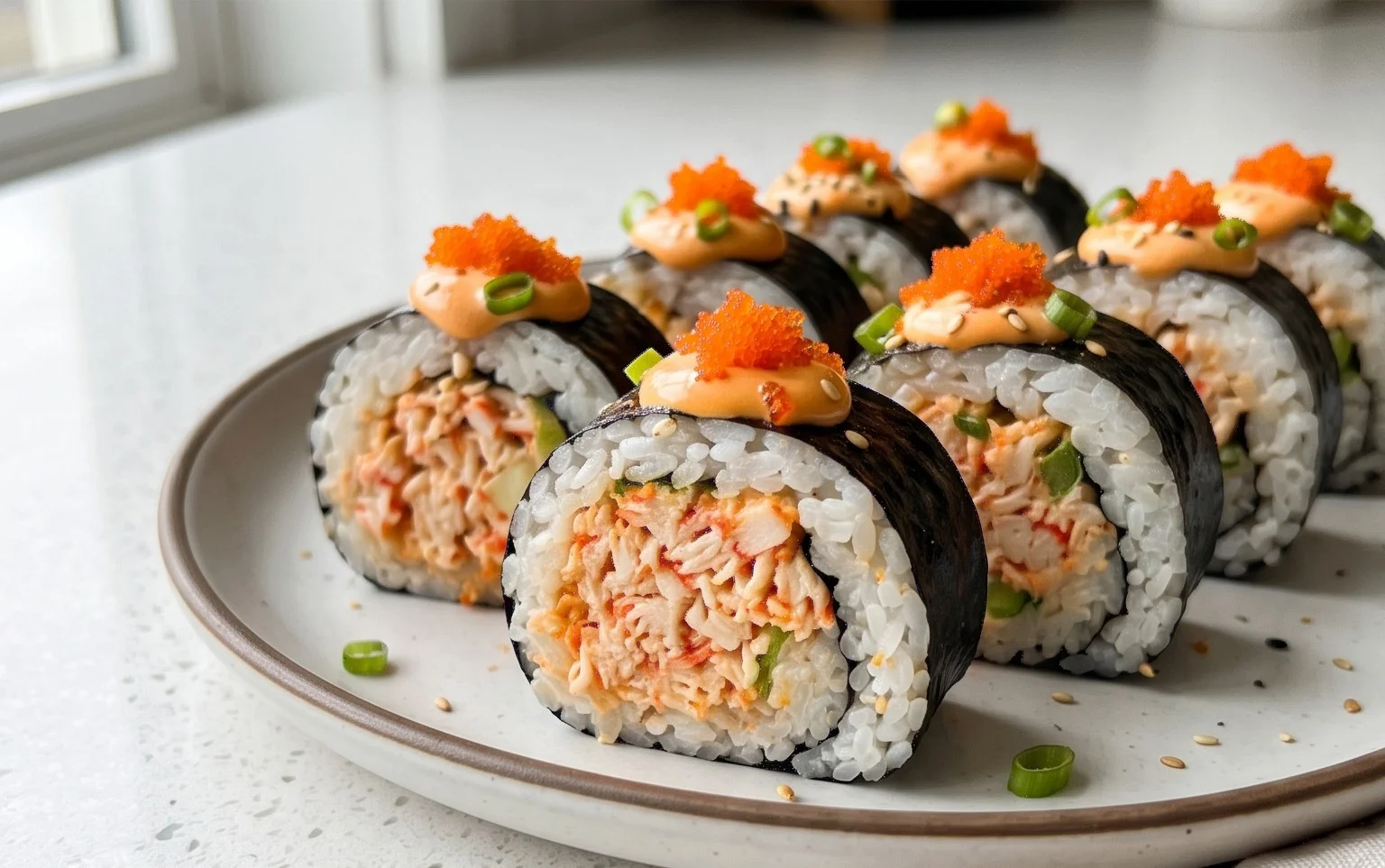Kani Sushi (Spicy Crab Roll)