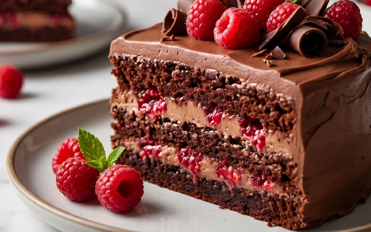 Chocolate Raspberry Cake