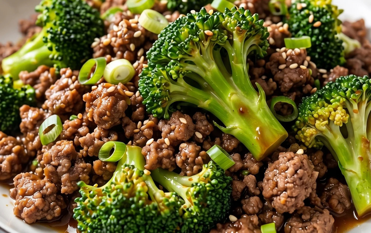 Ground Beef and Broccoli