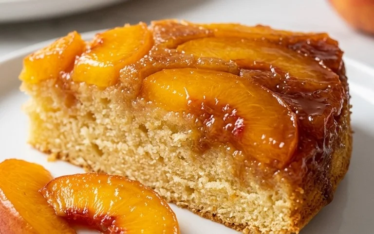 Peach Upside-Down Cake Recipe