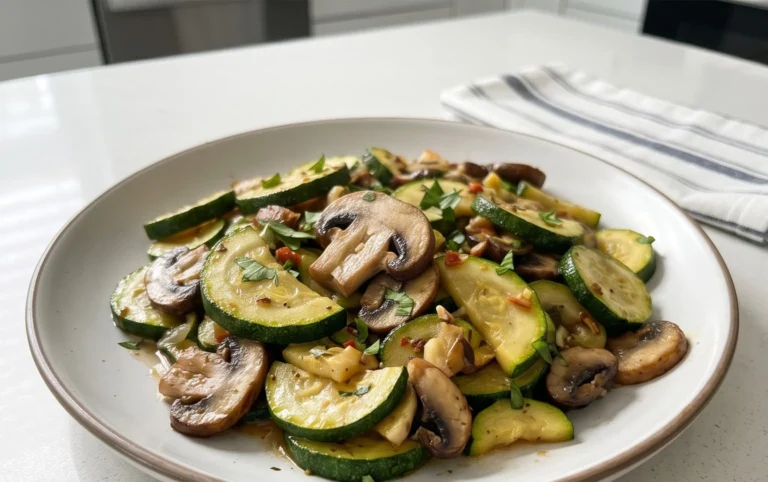 Skillet Zucchini and Mushrooms