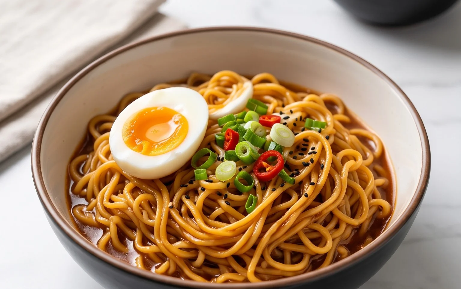 Easy Saucy Ramen Noodles