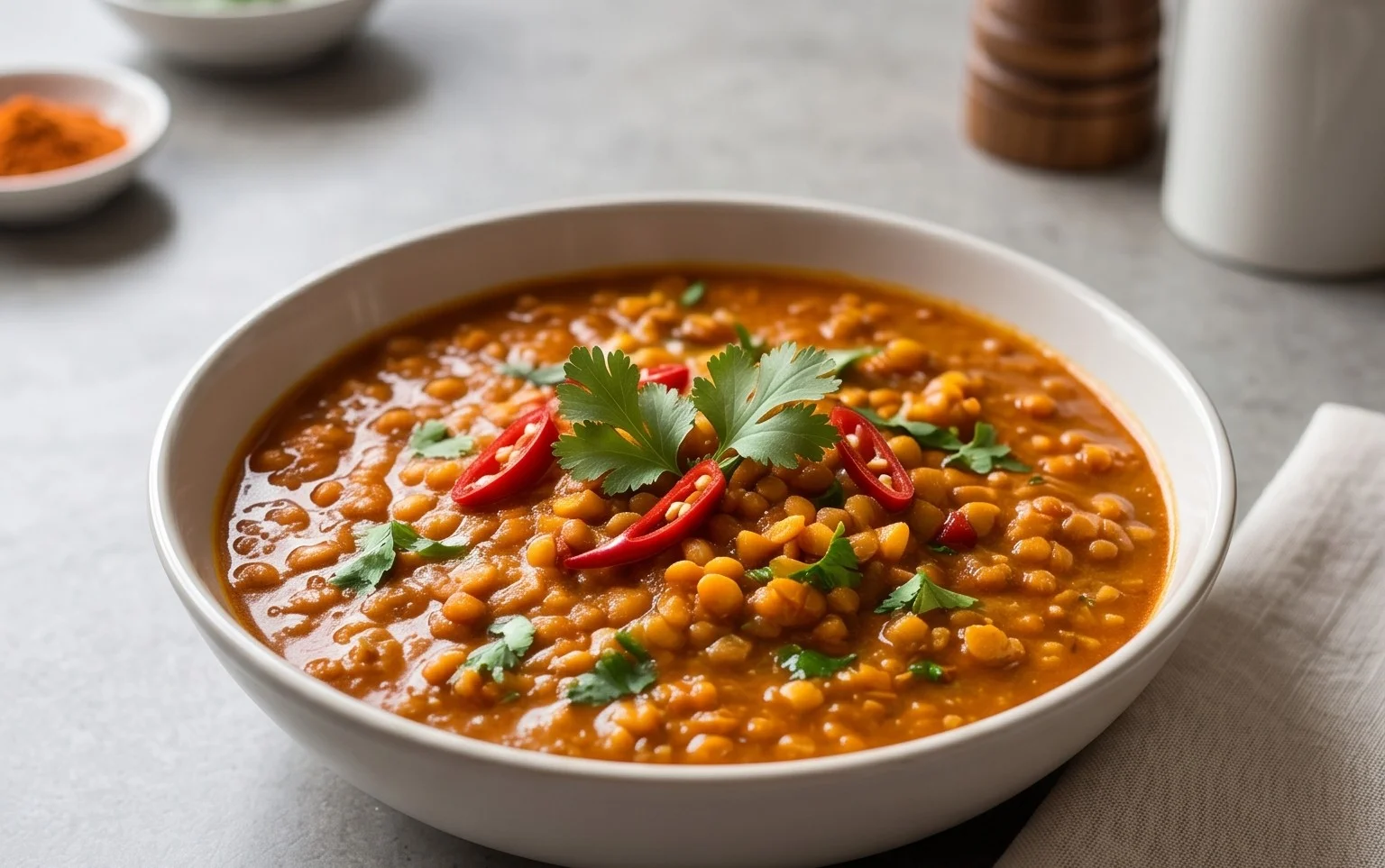 Spicy Red Lentil Curry