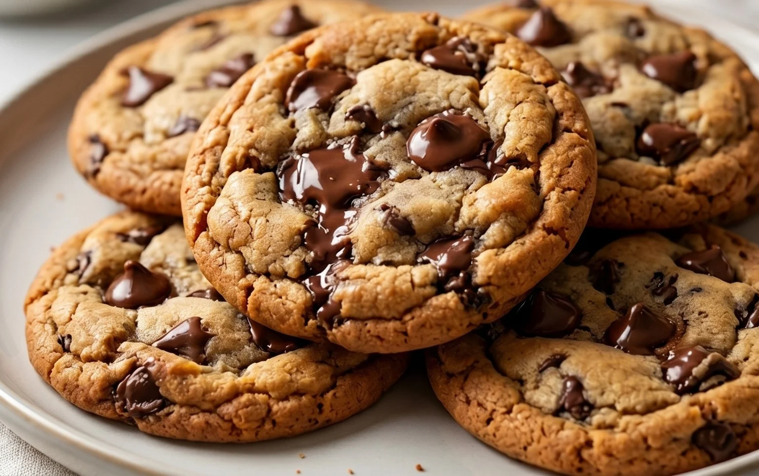 Crispy and Chewy Chocolate Chip Cookies
