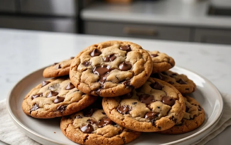 Crispy and Chewy Chocolate Chip Cookies