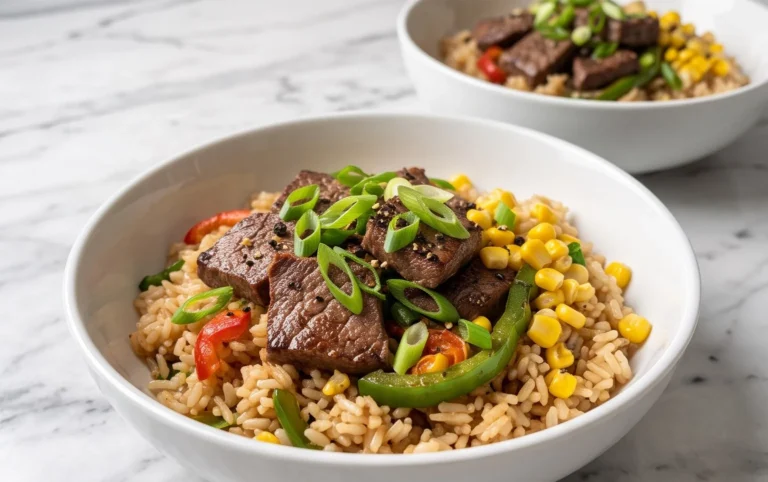 Beef Pepper Rice Bowl is a delicious meal option.