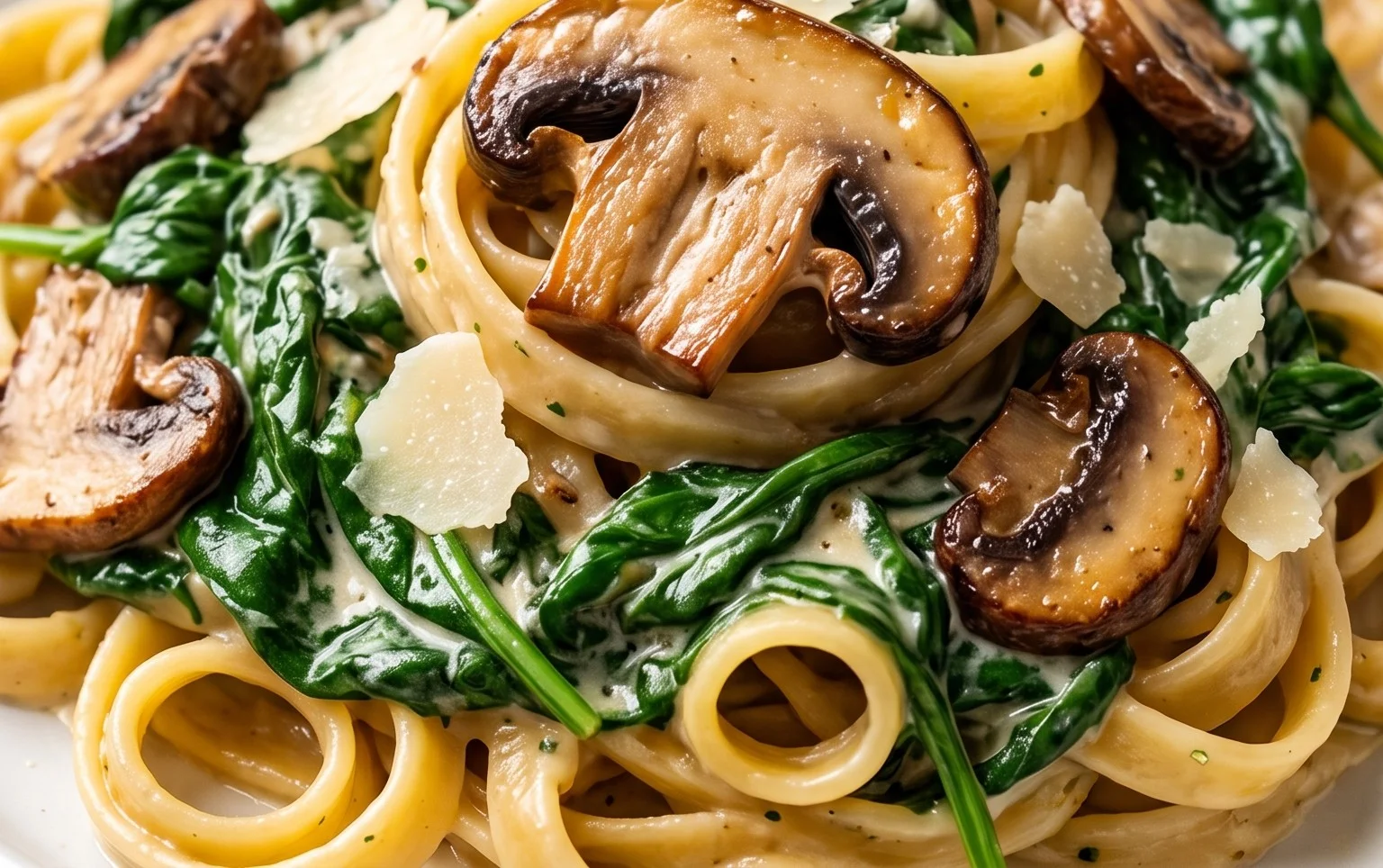 Spinach Mushroom Pasta