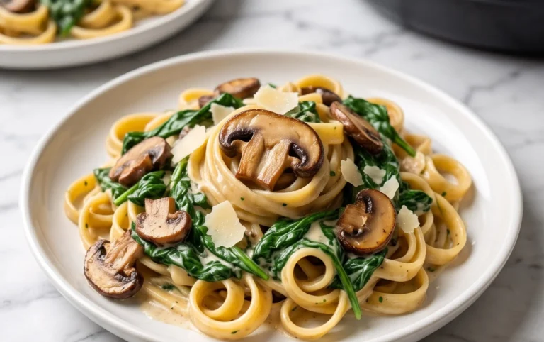 Spinach Mushroom Pasta
