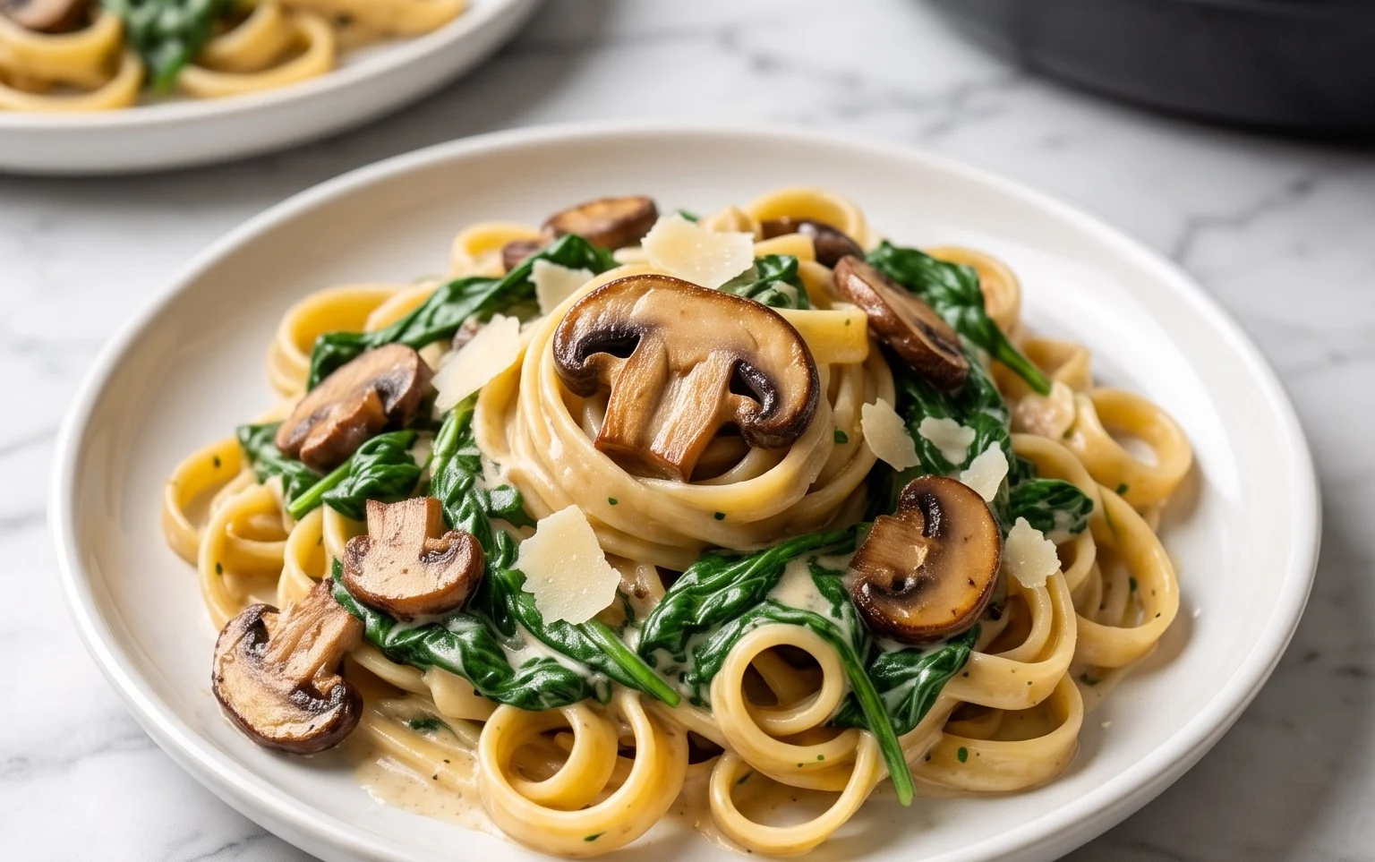 Spinach Mushroom Pasta