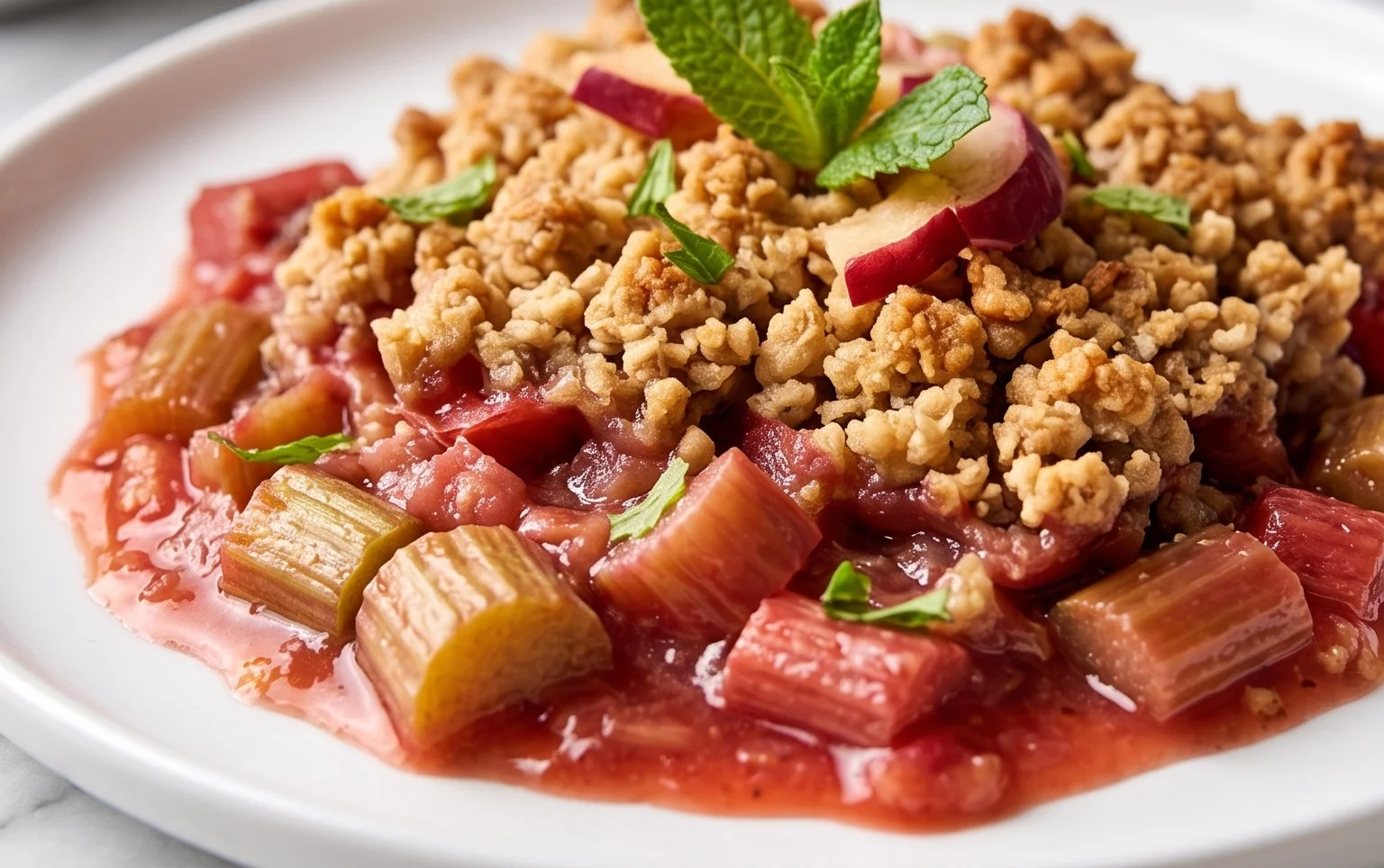 Easy Rhubarb Crisp