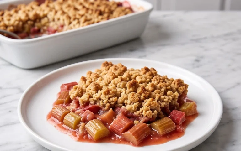 Easy Rhubarb Crisp