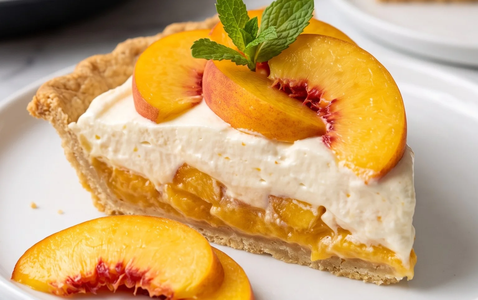 Peaches and Cream Pie