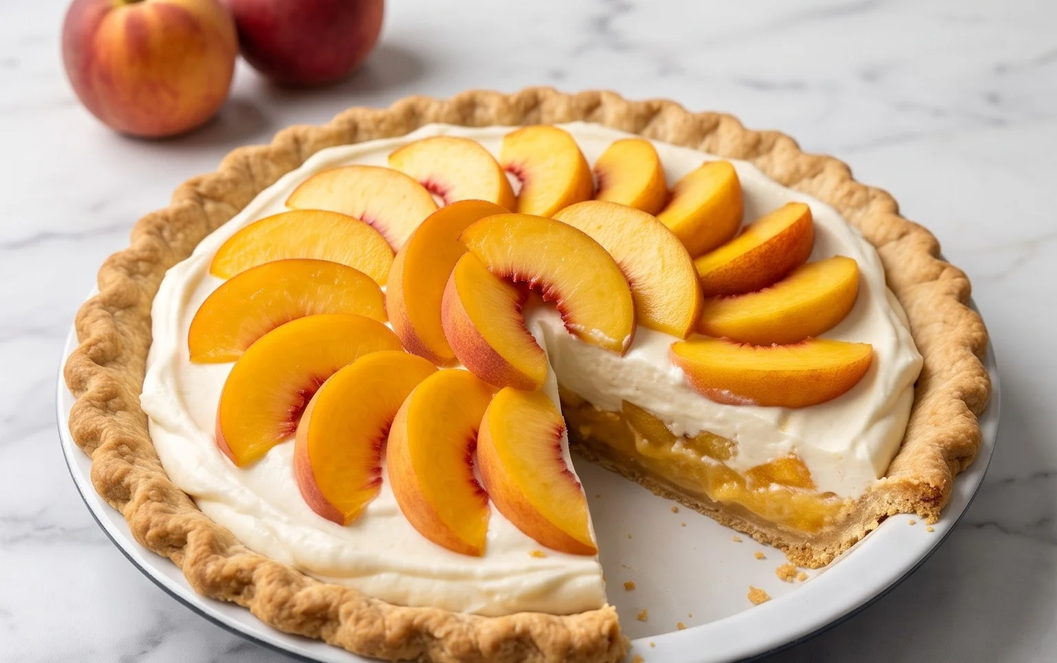 Peaches and Cream Pie