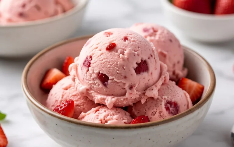 Homemade Strawberry Ice Cream