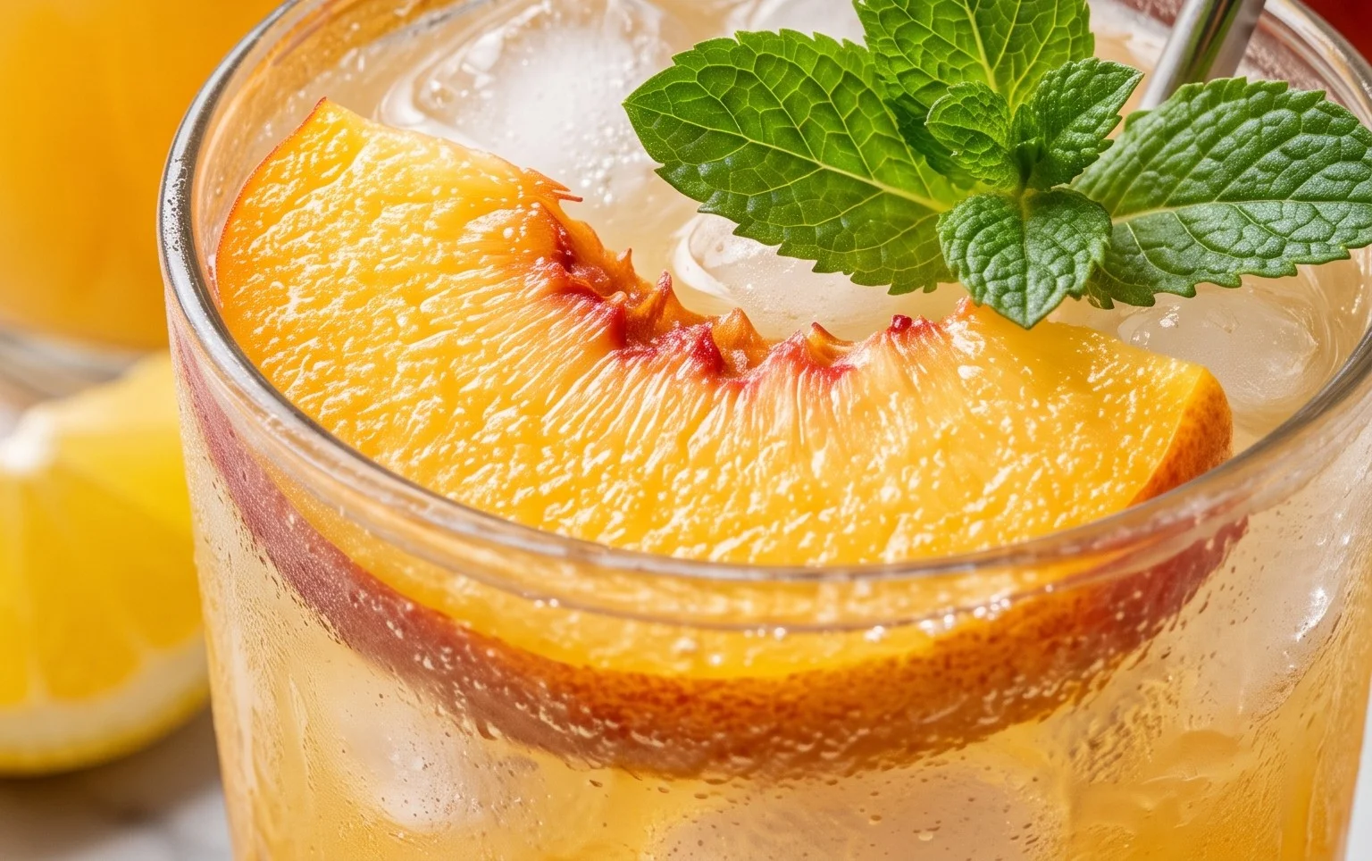 Refreshing Peach Lemonade