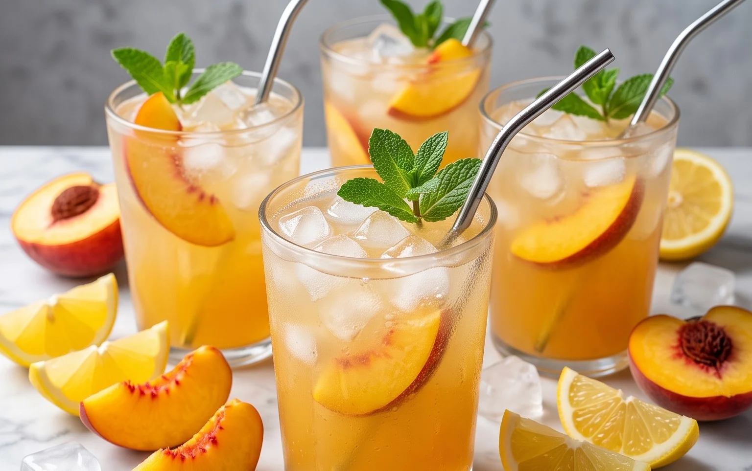 Refreshing Peach Lemonade