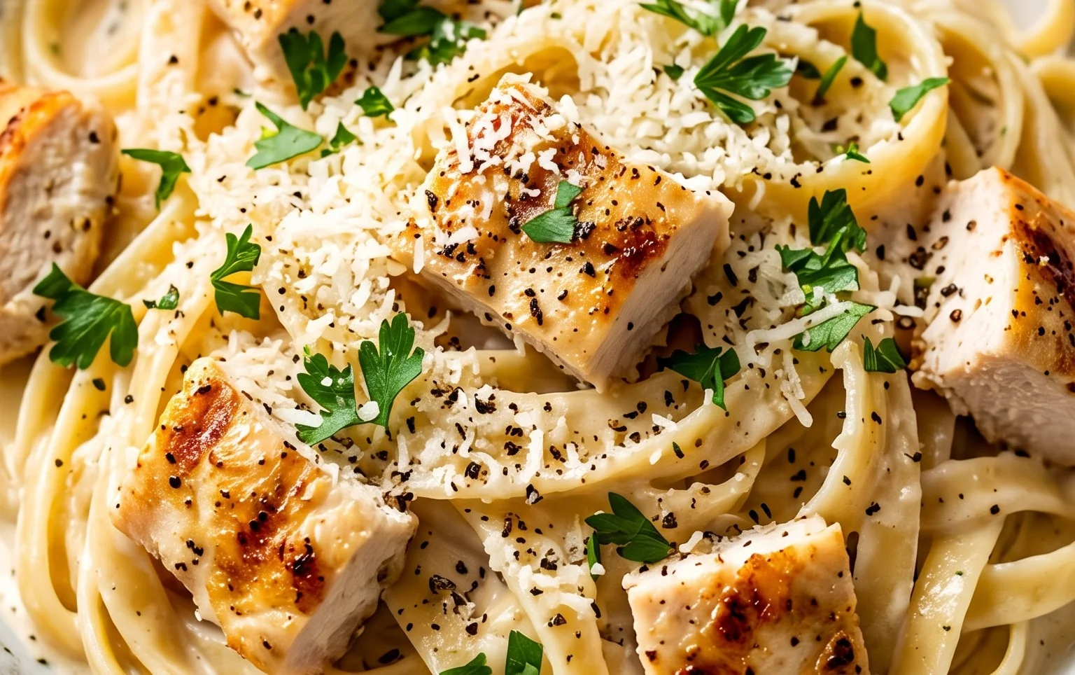 Low Calorie Chicken Alfredo