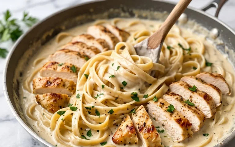 Low Calorie Chicken Alfredo