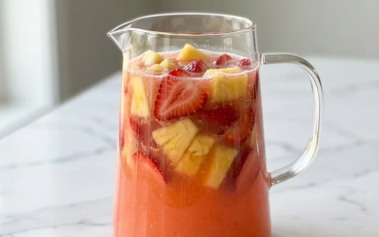 Pineapple Strawberry Agua Fresca