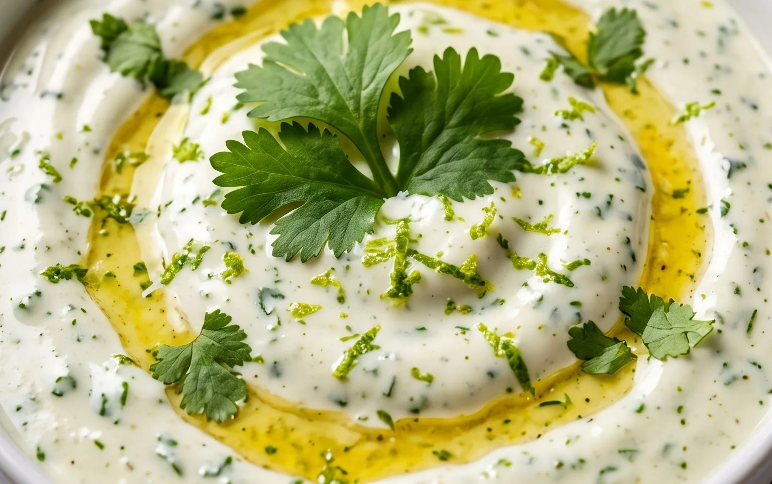 Creamy Garlic Lime Cilantro Sauce