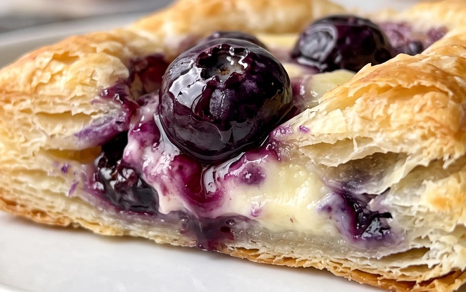 Blueberry Cream Cheese Puff Pastry