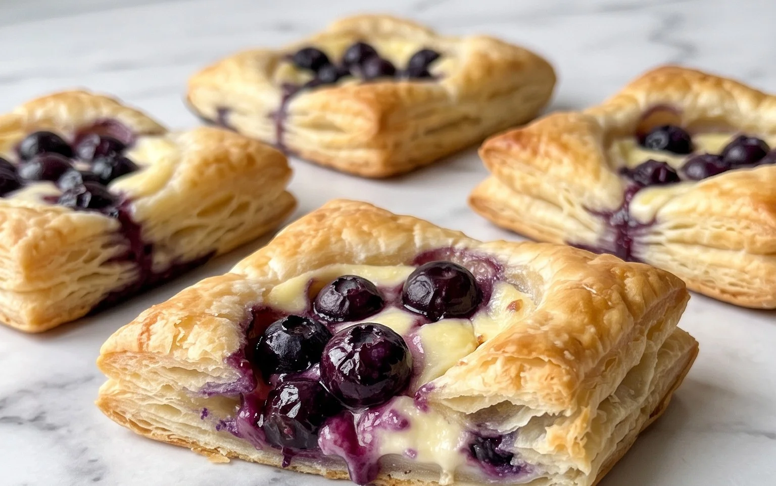 Blueberry Cream Cheese Puff Pastry