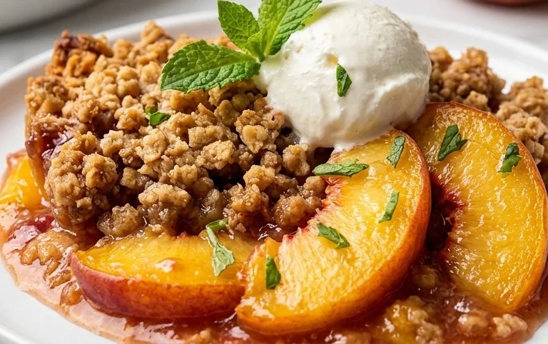 Fresh Peach Crisp Recipe