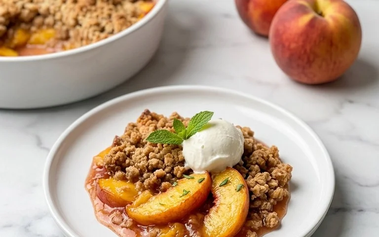 Fresh Peach Crisp Recipe