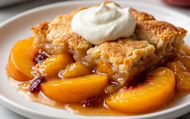 The Easiest Southern Peach Cobbler