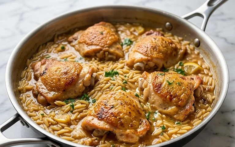 Chicken Orzo (30-Minutes, One-Pan)