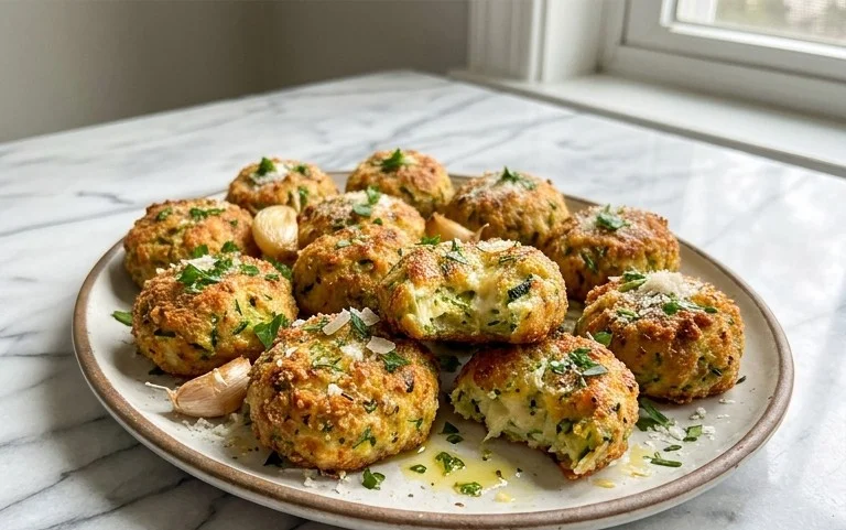 Zucchini Garlic Bites