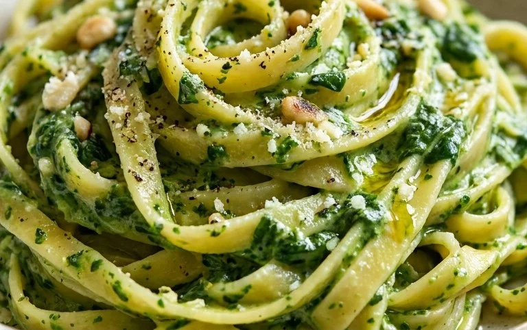 Pasta with Spinach Sauce