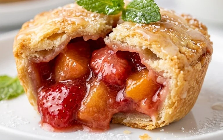 Strawberry Peach Pie Bites