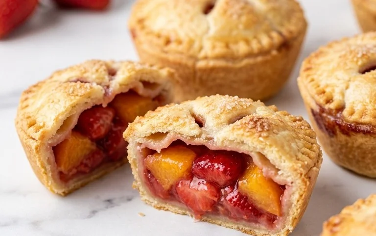 Strawberry Peach Pie Bites