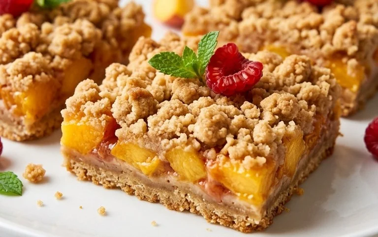 Fresh Peach Crum extractb Bars