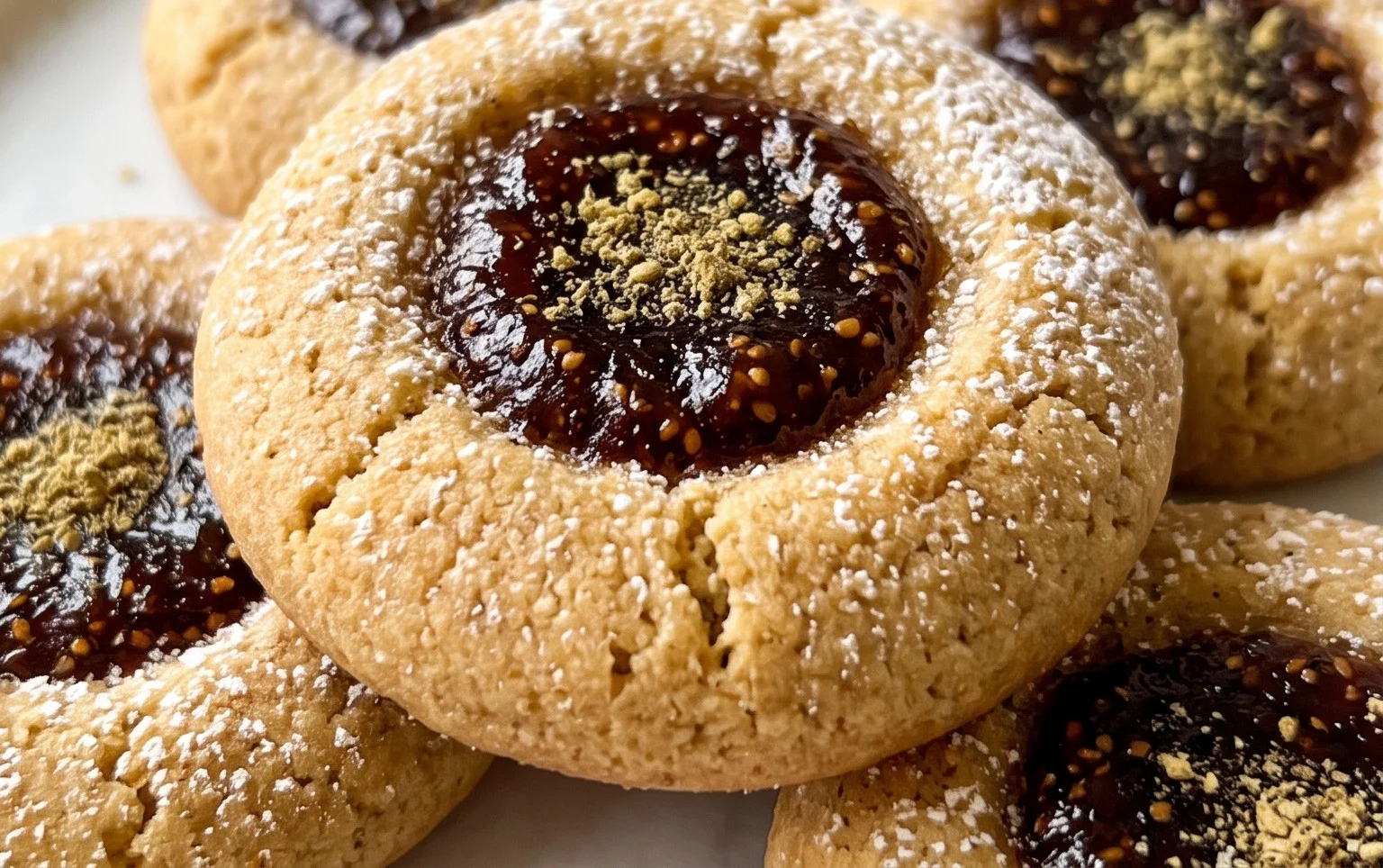 Cardamom Fig Thumbprint Cookies