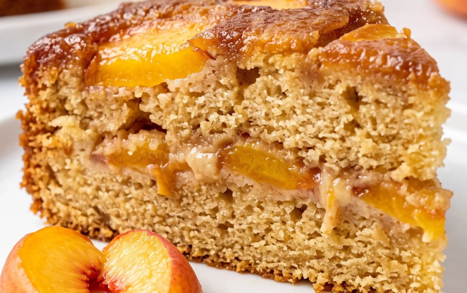 Brown Sugar Peach Cake