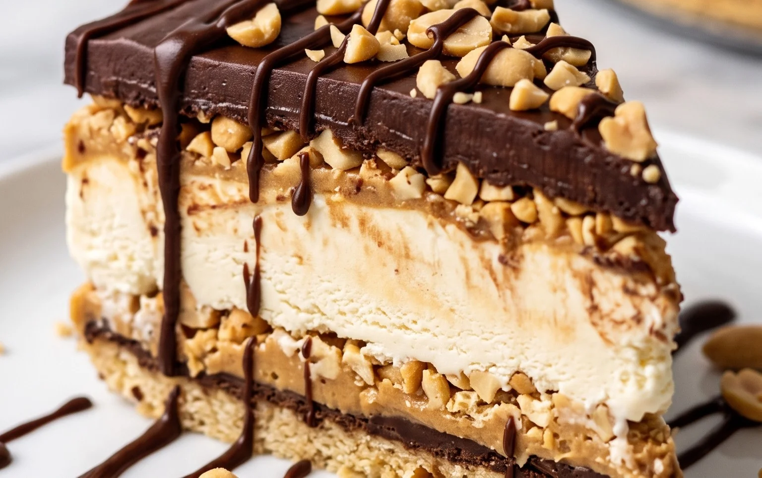 Buster Bar Ice Cream Cake