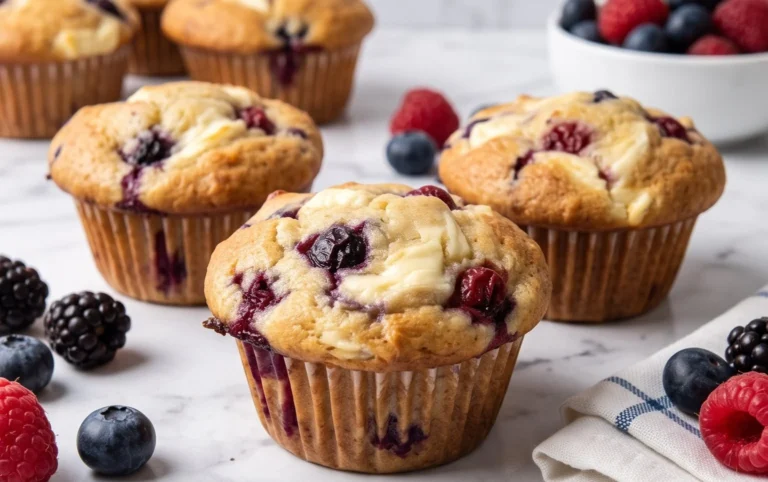 Berry Cream Cheese Muffins