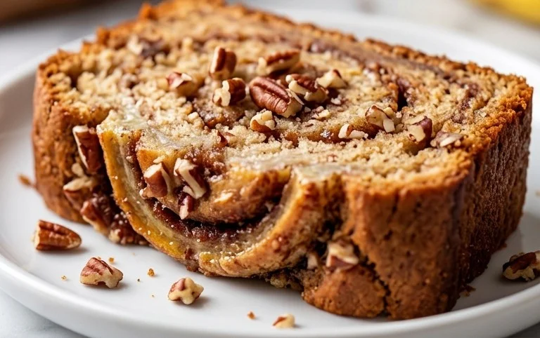 Cinnamon Roll Banana Bread