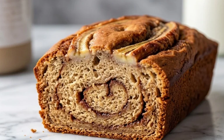 Cinnamon Roll Banana Bread
