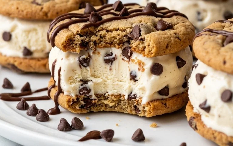Cookie Ice Cream Sandwiches (Like a Chipwich!)